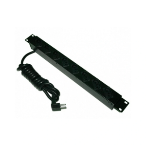  CALHA UNIVERSAL DE 12 TOMADAS 10A - PRETO