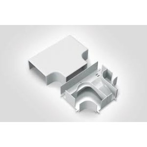 FDDT BRANCA DERIVACAO T PLANA PLASTICO