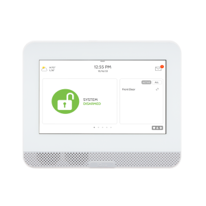 Painel de Alarme Qolsys IQ4 Hub, com conectividade 3G, Ethernet e tecnologia PowerG, ideal para projetos com integração à Alarm.com.
